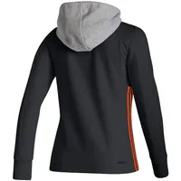 Sweat à capuche adidas Philadelphia Flyers Skate Lace AEROREADY pour femme, noir