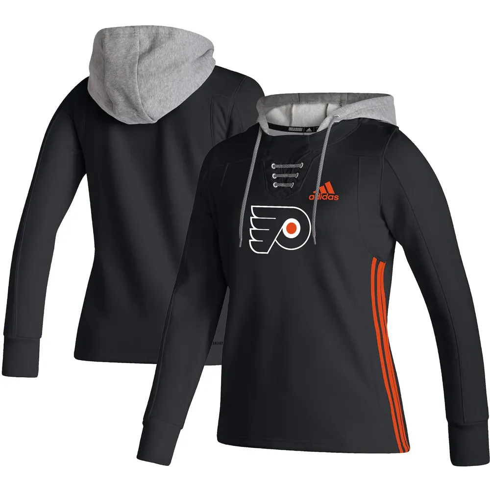 Sweat à capuche adidas Philadelphia Flyers Skate Lace AEROREADY pour femme, noir