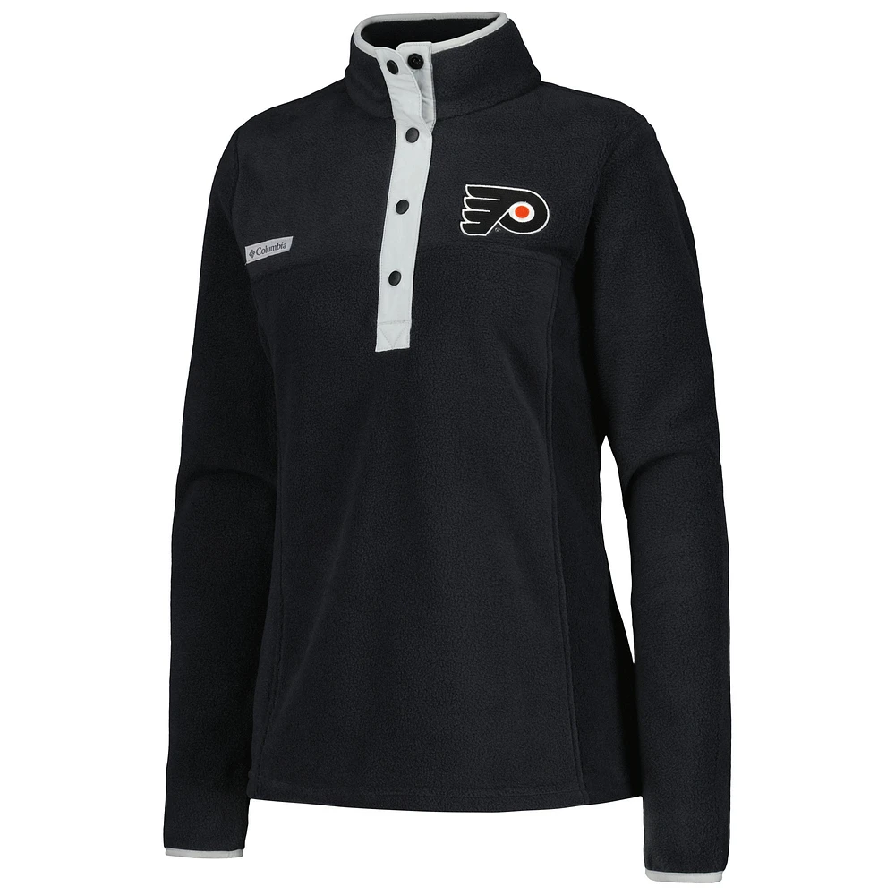 Women's Columbia Black Philadelphia Flyers Benton Springs Half-Snap Jacket