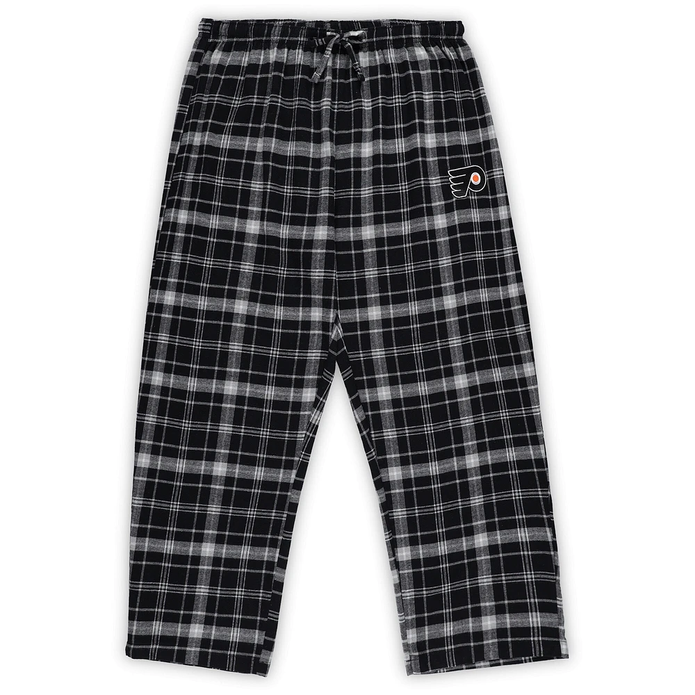 Women's Concepts Sport Black Philadelphia Flyers Plus Lodge T-Shirt & Pants Sleep Set