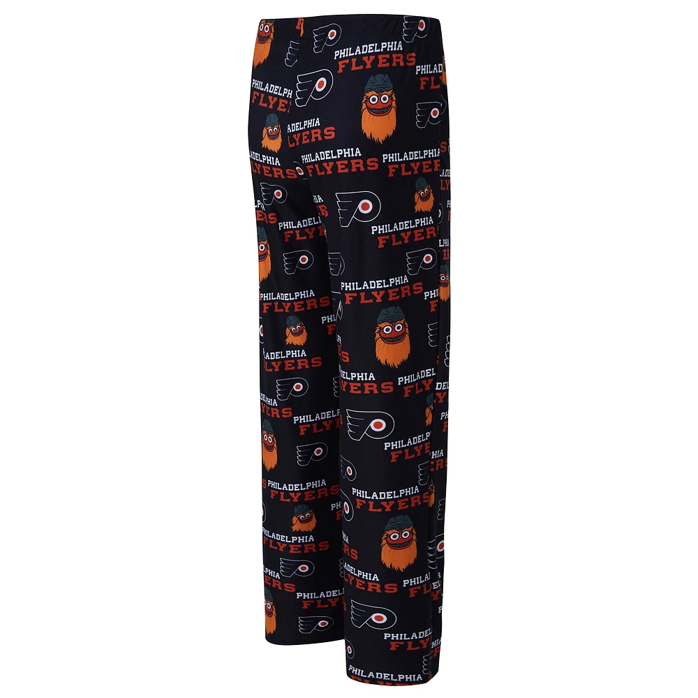 Women's Concepts Sport Black Philadelphia Flyers Zest Allover Print Knit Pants