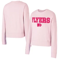 Women's Concepts Sport Pink Philadelphia Flyers Tonal Pullover Sweatshirt
