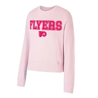 Women's Concepts Sport Pink Philadelphia Flyers Tonal Pullover Sweatshirt