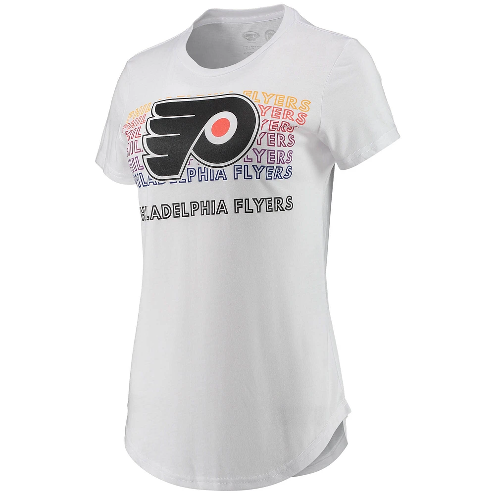 Women's Concepts Sport White/Charcoal Philadelphia Flyers Sonata T-Shirt & Leggings Set