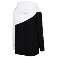 Sweat à capuche zippé DKNY Sport Flyers de Philadelphie Gina pour femme, noir/blanc