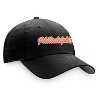 Casquette ajustable Breakaway noire pour femmes de la marque Fanatics des Flyers de Philadelphie