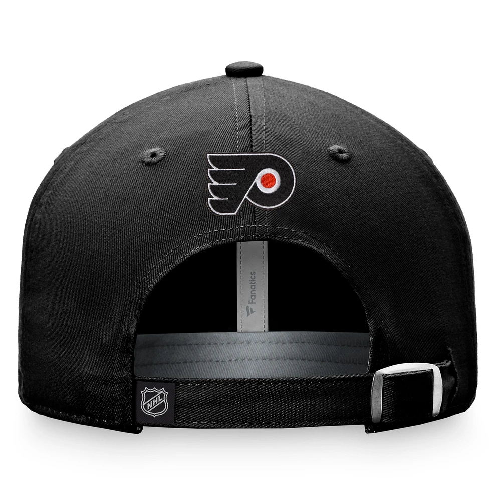 Women's Fanatics Black  Philadelphia Flyers Breakaway Adjustable Hat