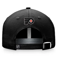 Casquette ajustable Breakaway noire pour femmes de la marque Fanatics des Flyers de Philadelphie