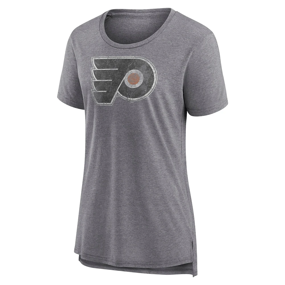 T-shirt moderne édition spéciale 2.0 des Flyers de Philadelphie Fanatics Heather Grey pour femmes