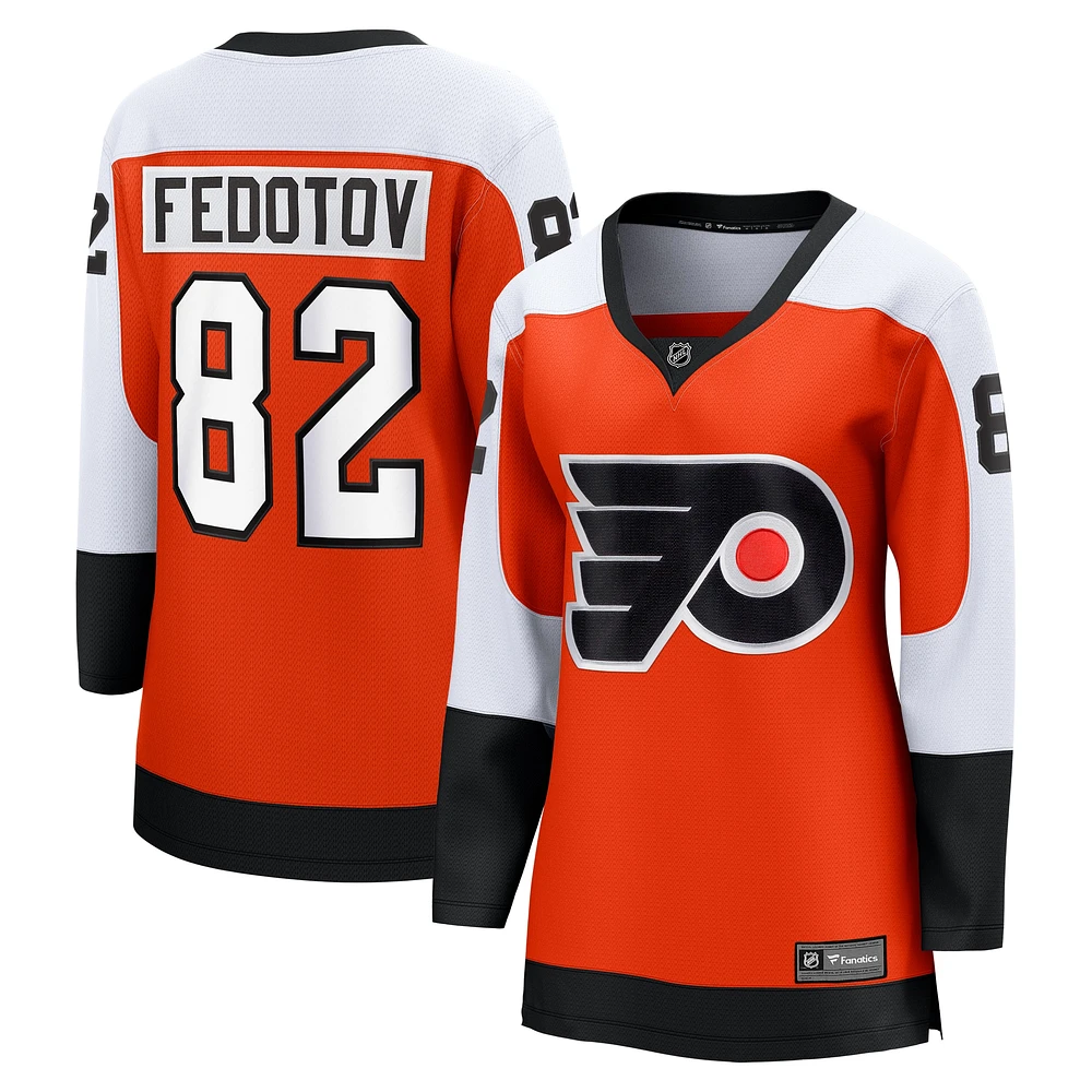 Women's Fanatics Ivan Fedotov Orange Philadelphia Flyers Home Premier Breakaway Player Jersey