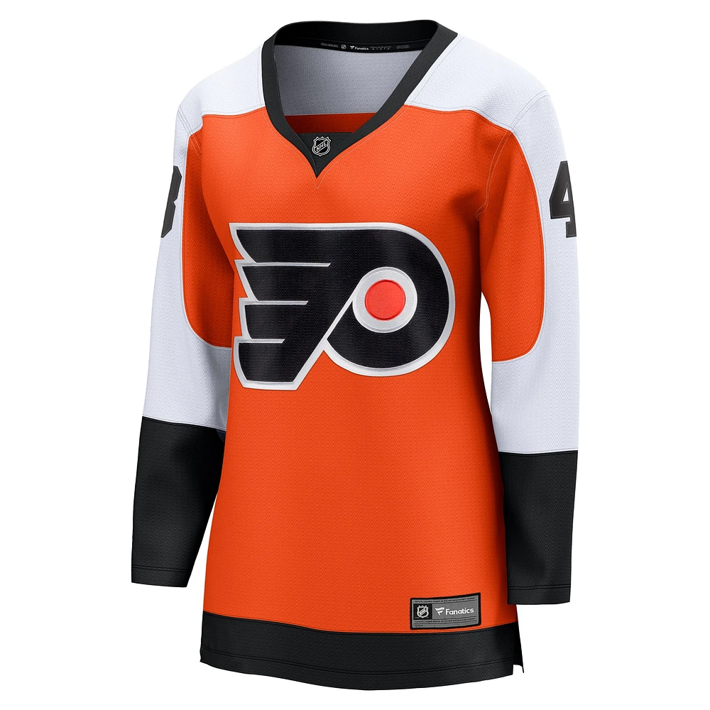 Women's Fanatics Morgan Frost Orange Philadelphia Flyers Home Breakaway Player Jersey