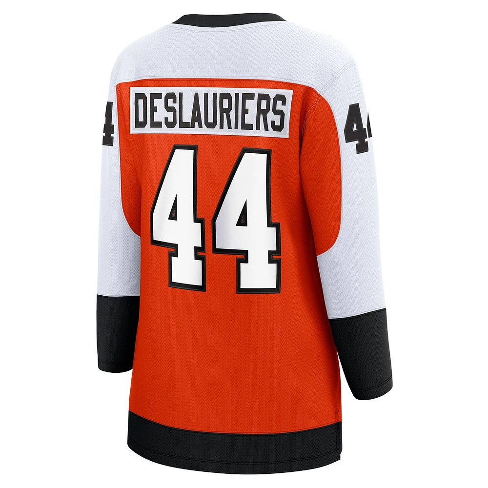 Women's Fanatics Nicolas Deslauriers Orange Philadelphia Flyers Home Breakaway Player Jersey