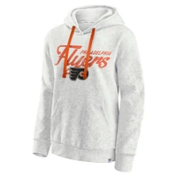 Women's Fanatics  Oatmeal Philadelphia Flyers True Classics Quilted Pullover Hoodie