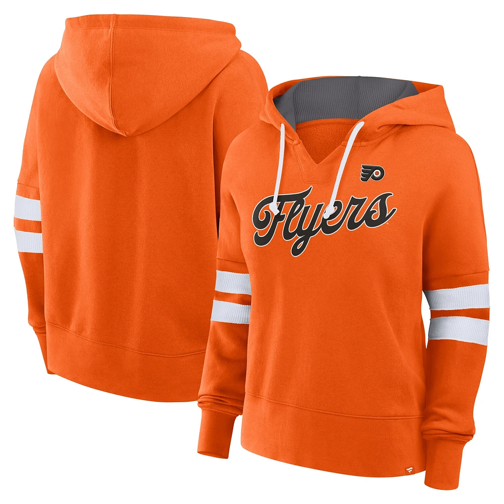 Women's Fanatics Orange Philadelphia Flyers Oversized Seize Pullover Hoodie