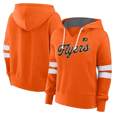 Women's Fanatics Orange Philadelphia Flyers Oversized Seize Pullover Hoodie