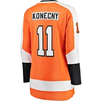 Women's Fanatics Travis Konecny Orange Philadelphia Flyers Home Premier Breakaway Player Jersey