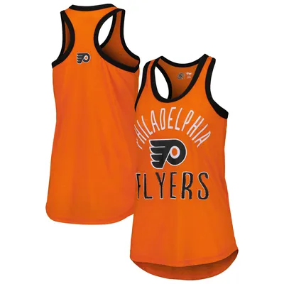 Philadelphia Flyers G-III 4Her by Carl Banks Women's First Base Racerback Scoop Neck Tank Top - Orange