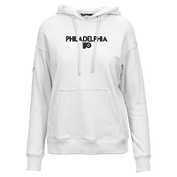 Sweat à capuche blanc pour femme Levelwear Philadelphia Flyers Adorn City Capsule