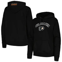 Women's Pro Standard Black Philadelphia Flyers Classic Chenille Pullover Hoodie