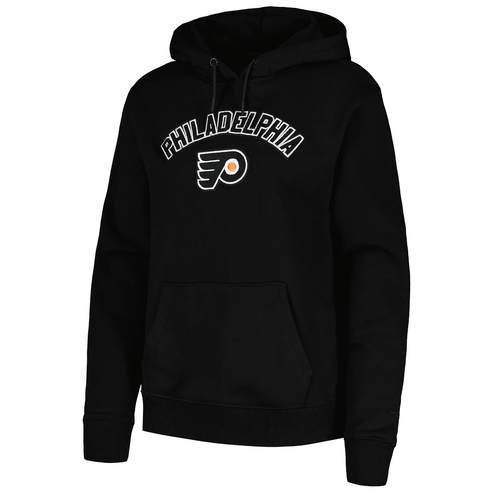 Women's Pro Standard Black Philadelphia Flyers Classic Chenille Pullover Hoodie