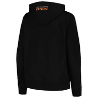 Women's Pro Standard Black Philadelphia Flyers Classic Chenille Pullover Hoodie