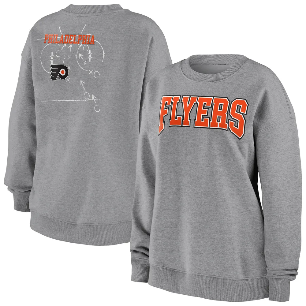 Lids Philadelphia Flyers WEAR by Erin Andrews Women's Oversized Pullover  Sweatshirt - Heathered Gray