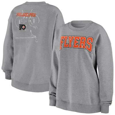 Philadelphia Flyers WEAR by Erin Andrews Women's Oversized Pullover Sweatshirt - Heathered Gray