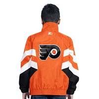 Haut à enfiler demi-zippé orange pour jeunes Flyers de Philadelphie Prospect