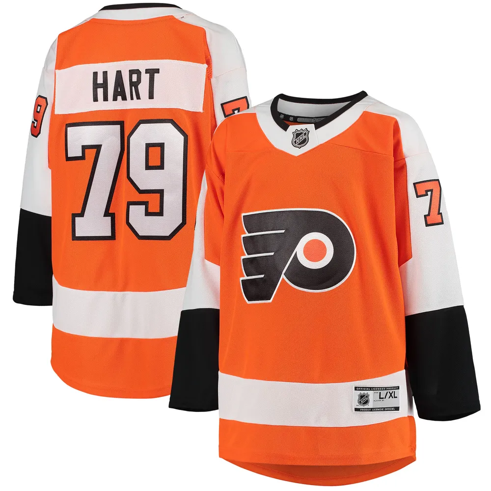 Men's Philadelphia Flyers Carter Hart Fanatics Branded Orange Home