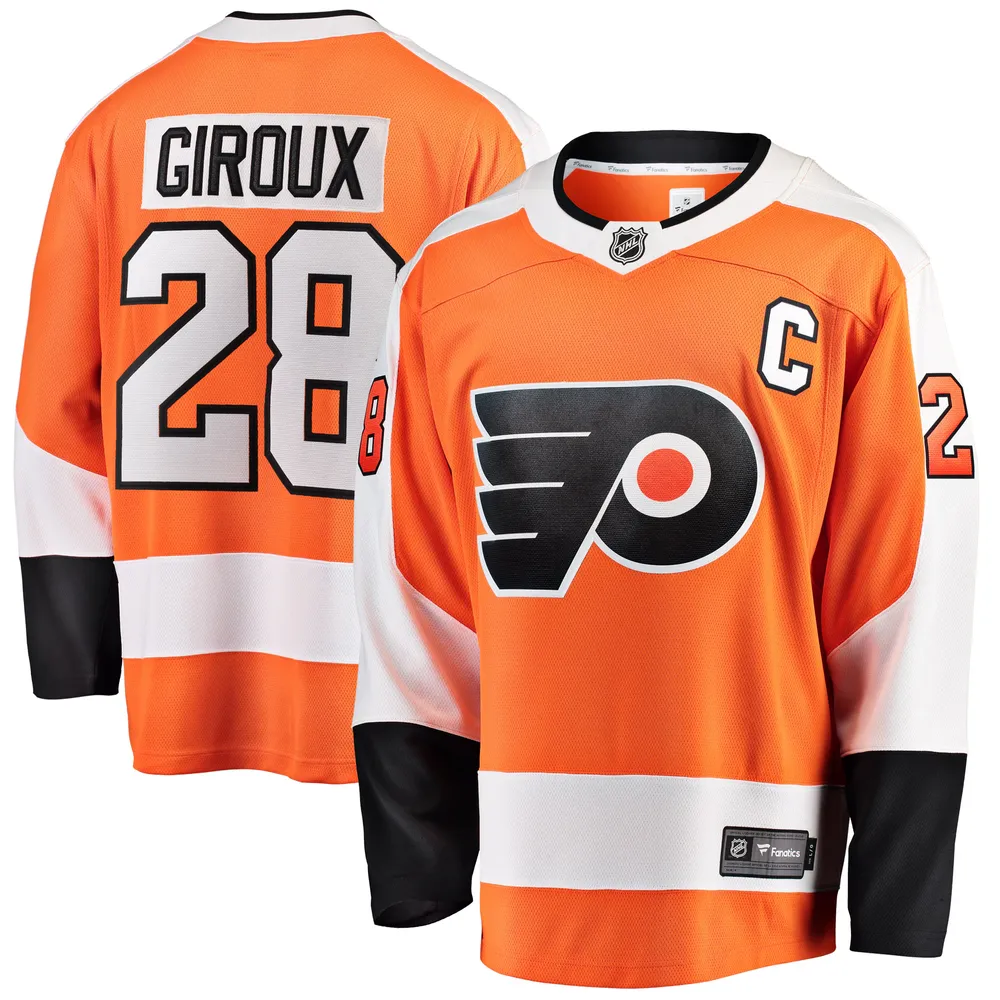 Youth Fanatics Branded Orange Philadelphia Flyers Home Replica Blank Jersey Size: Large