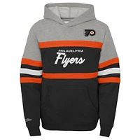 Youth Mitchell & Ness Black Philadelphia Flyers Head Coach Pullover Hoodie