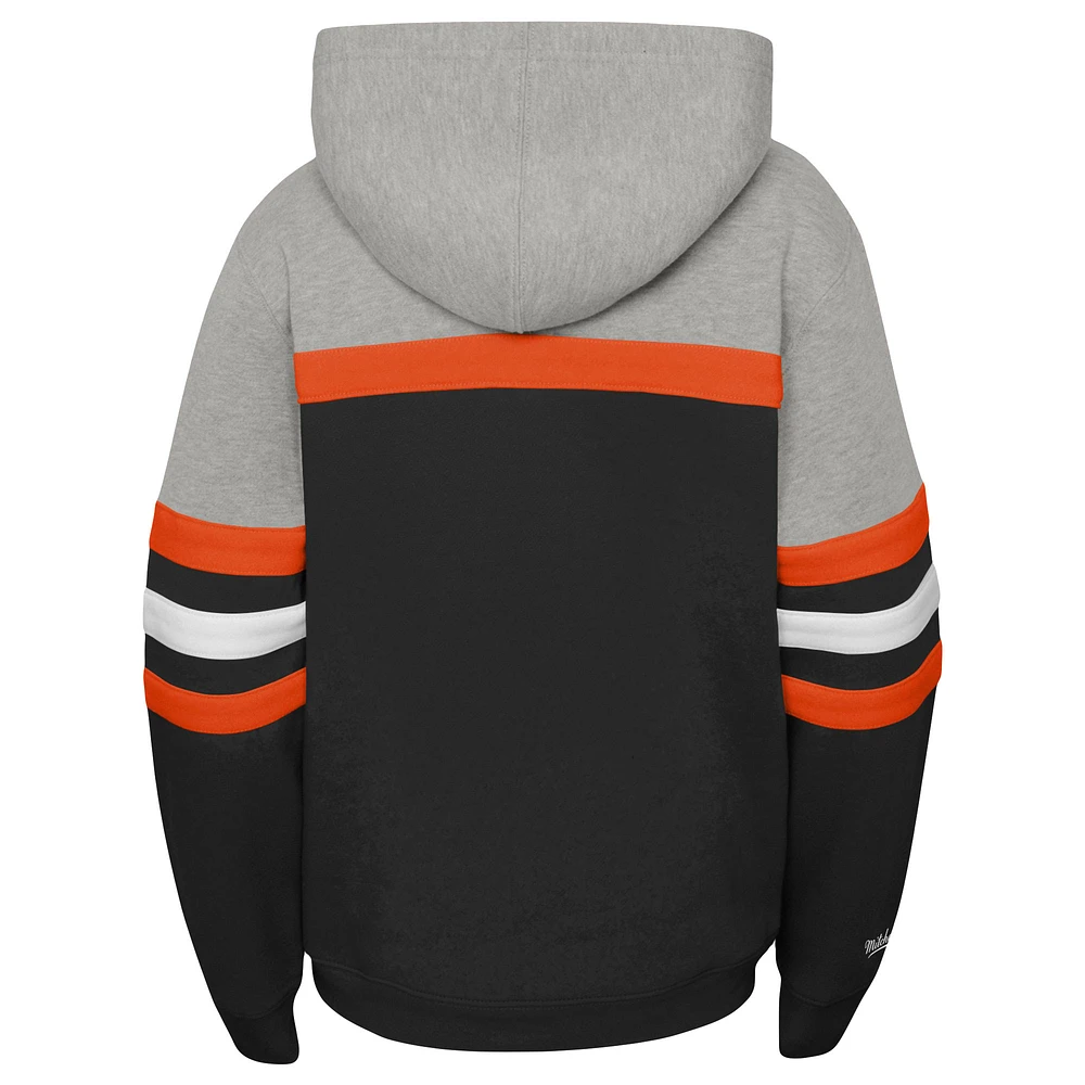 Youth Mitchell & Ness Black Philadelphia Flyers Head Coach Pullover Hoodie