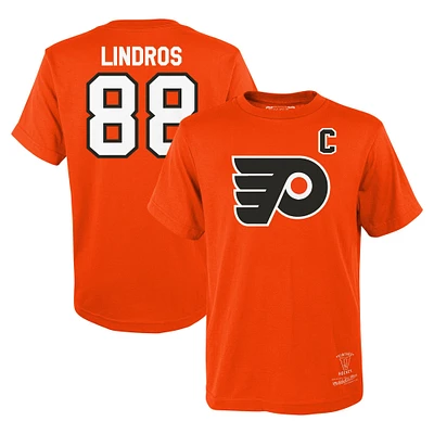 T-shirt orange avec nom et numéro des Flyers de Philadelphie Mitchell & Ness Eric Lindros pour jeunes