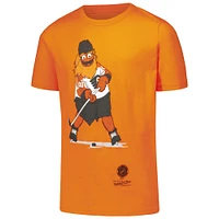 Youth Mitchell & Ness Orange Philadelphia Flyers Gritty T-Shirt