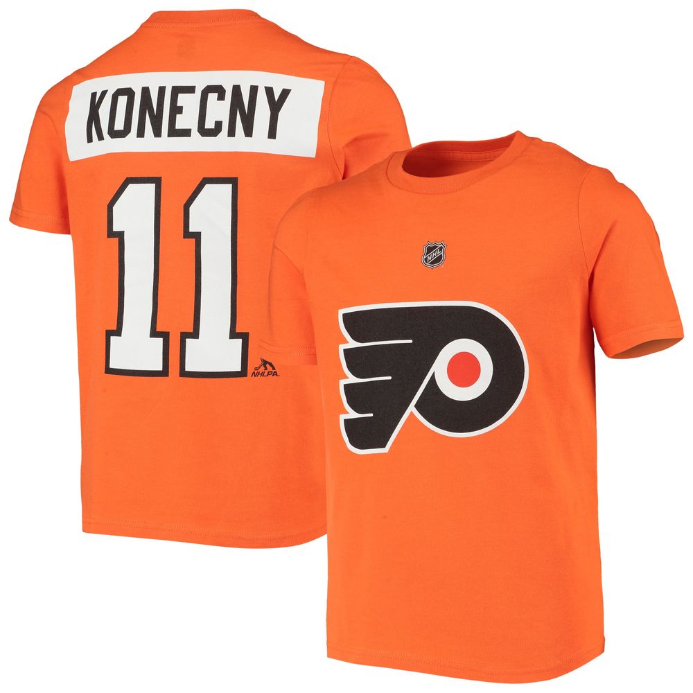 Outerstuff Youth Travis Konecny Orange Philadelphia Flyers Player Jersey Size: Extra Large