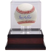 Aaron Nola Philadelphia Phillies Autographed Baseball & Mahogany Baseball Display Case