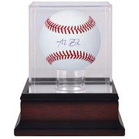 Alec Bohm Philadelphia Phillies Autographed Baseball & Mahogany Baseball Display Case