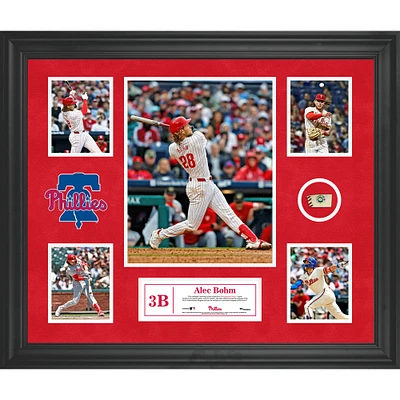 Alec Bohm Philadelphia Phillies Framed 5-Photo Collage with a Piece of Game-Used Ball