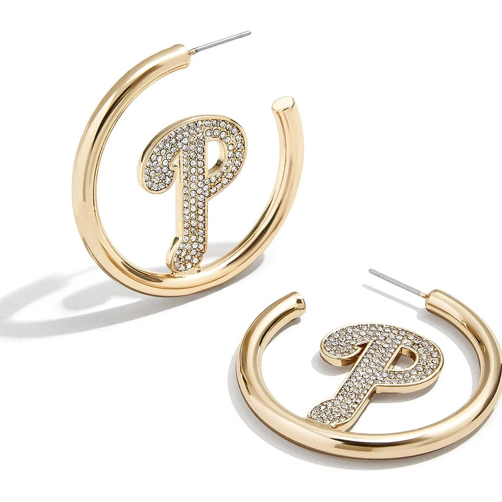 BaubleBar Philadelphia Phillies Hoops Earrings