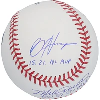 Bryce Harper & Mike Schmidt Philadelphia Phillies Autographed Baseball with Multiple Inscriptions