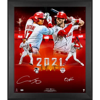 Bryce Harper Philadelphia Phillies Autographed Framed 20 x 24 in Focus Photograph