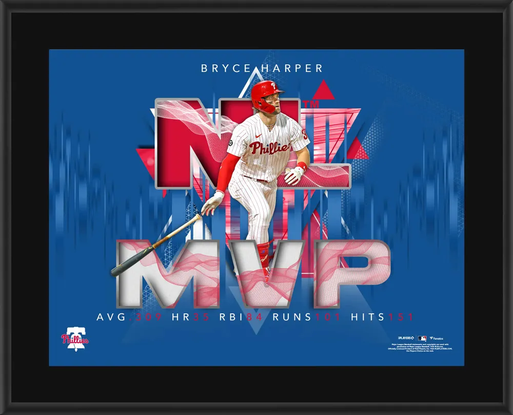 Lids Bryce Harper Philadelphia Phillies Fanatics Authentic 10.5 x 13  Sublimated Jersey Plaque