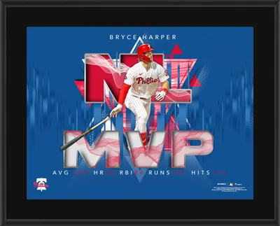 Lids Bryce Harper Philadelphia Phillies Fanatics Authentic Framed 15 x 17  2021 NL MVP Collage
