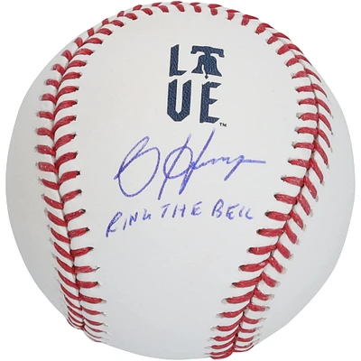 Bryce Harper Philadelphia Phillies Autographed 2024 City Connect Baseball with "Ring The Bell" Inscription