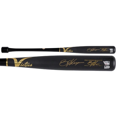 Bryce Harper Philadelphia Phillies Autographed Player-Issued Gray/Black Victus Bat from the 2024 MLB Season