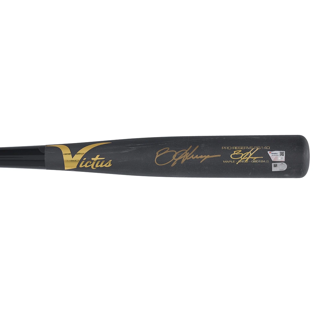 Bryce Harper Philadelphia Phillies Autographed Player-Issued Gray Victus Bat from the 2024 MLB Season 