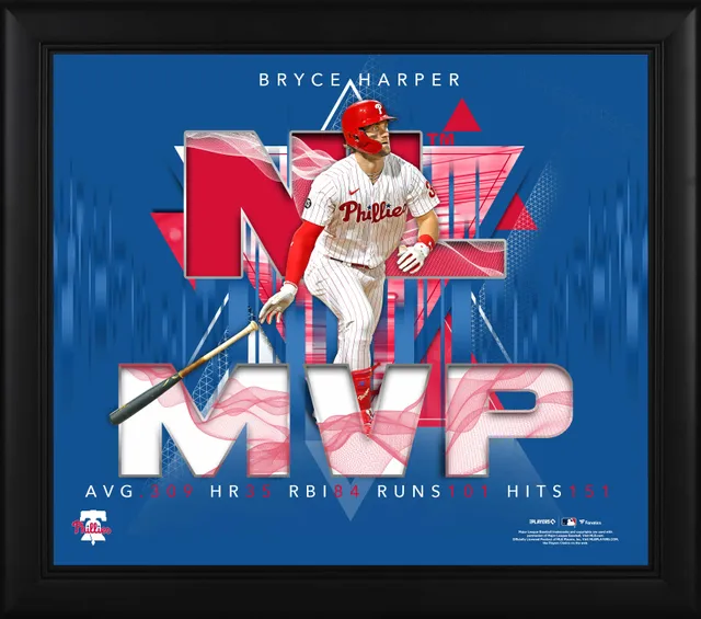 Bryce Harper Philadelphia Phillies Fanatics Authentic Autographed Nike  Replica Jersey with 21 NL MVP Inscription - White