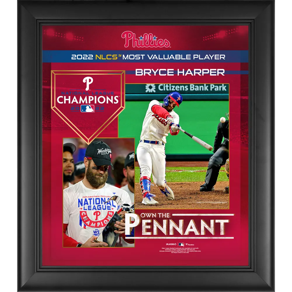 Lids Bryce Harper Philadelphia Phillies Fanatics Authentic Framed 15 x 17  2022 National League Championship Series MVP Collage