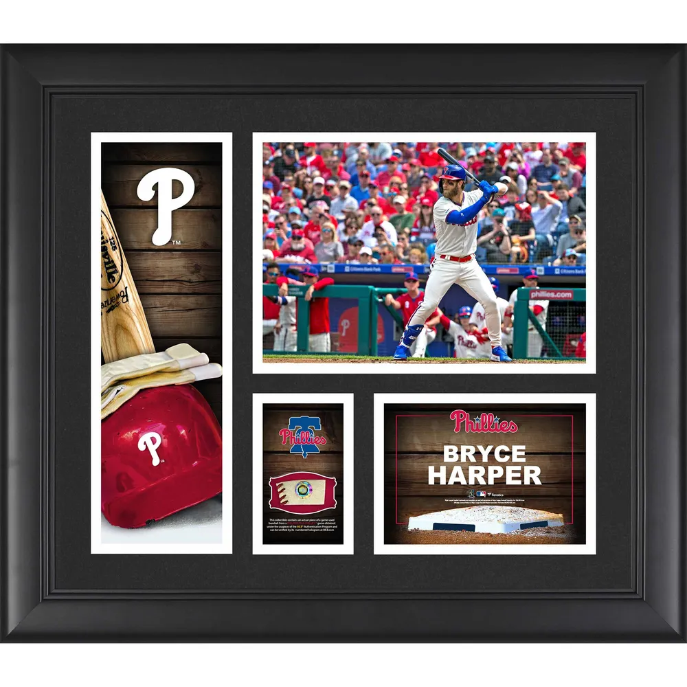 Bryce Harper Philadelphia Phillies Signed Authentic Jersey Framed MLB Auth