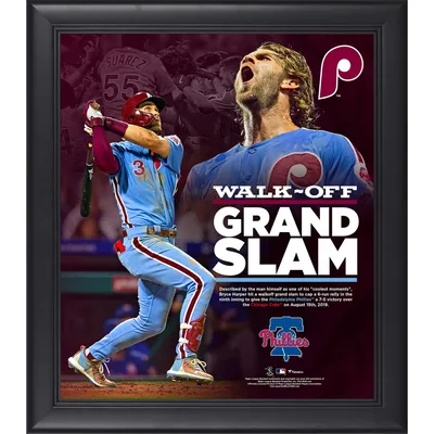 Fanatics Authentic Bryce Harper Philadelphia Phillies Autographed 8 x 10  Running Bases After Grand Slam Photograph